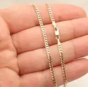 10" Miami Cuban Curb Chain Ankle Bracelet Anklet Real Solid 14K Yellow Gold