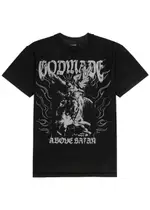 God Made Above Printed Cotton T-shirt - Black M