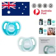 Symmetrical One-Piece Silicone Soothers in Assorted Colours, Ages 6-18