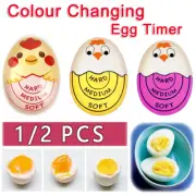 Cartoon Egg Timer Sensitive Color Changing Boiled Eggs Indicators Thermometer