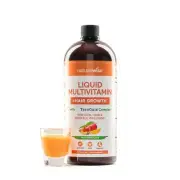 NatureWise Liquid Multivitamin Hair Growth for Women & Men + Clinically Prove...