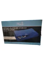 Hagerty Zippered Flatware Storage Drawer Liner With Specially R22 Treated Cloth