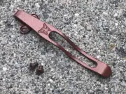 Custom Titanium Pocket Clip For Benchmade Osborne 940 943 Knife - Copper Finish