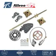 For ATV Quad Buggy Go Kart 44" Rear Live Axle Kit Wheel Hub Sprocket Brakes US