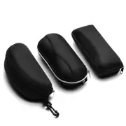 Eyeglasses Shell Hard Case Sunglasses Glasses Large Travel Zipper Clam with Clip