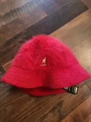 100% Authentic Red Kangol Furgora Casual Bucket Hat Size Medium K3017ST