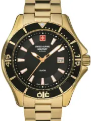 Swiss Alpine Military 7040.1117 diver Mens Watch 45mm 10ATM