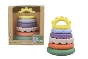 Koala Dream Silicone Sensory Rainbow Stacking Teether | 6 Colorful Stacking Ring