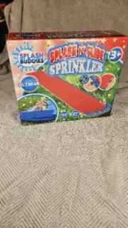 Splash Buddies Splash N Slide Sprinkler Water Slide Kids Toy Outdoor Ages 3+ NEW