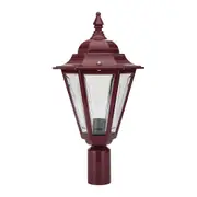 Turin Post Top H440mm Burgundy Aluminium - 15478