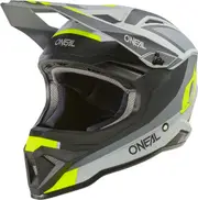 Oneal 1SRS Stream Motocross Helmet, black-grey-yellow, Size S for Men Black Grey Yellow