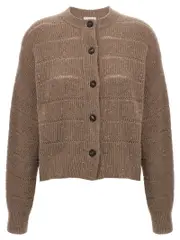 [Brunello Cucinelli] Brunello Cucinelli-Rustic Dazzling Net Maglioni Marrone-Donna S