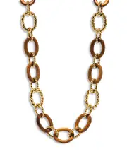 Capucine De Wulf Goddess Teak Link Necklace, 20