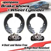 Rear 4 Brake Shoes + Wheel Cylinders for Toyota Hilux LN111R LN111 2.8L (for: Toyota)