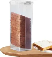 Bread Keeper Container - Sandwich Bread Container | Airtight Bread Box With Lid | 5.51x13.39 Inches Airtight Bread Bins | Fresh Bread Bin | Loaf Bread Keeper For Home, Kitchen, Restaurant