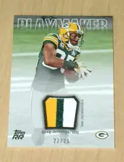 2011 Topps Rising Rookies Greg Jennings relic PATCH /25