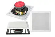 Accento 8" Dual Cone Square In-ceiling Speaker 100V PA - ADS800