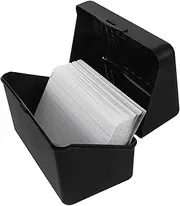 LALADEFIEE Notepad Holder Box Index Card Organizer Memo Paper Holder Office Card Storage