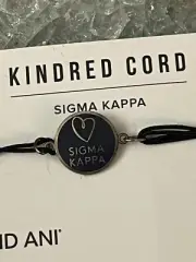 Alex and Ani ~ SIGMA KAPPA Kindred Cord-Pull-String Charm - Sterling Silver NEW