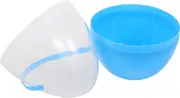 FELTECHELECTR Easter Eggs Clear Easter Egg Easter Activity Transparent Eggs Giant Eggs Open Eggs Egg Stand Eggs Portable Eggs Fillable Easter Carrots Containers Egg-Shaped Buckets Pp Sky-Blue