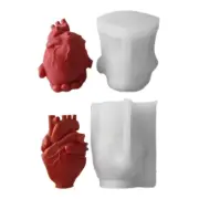 Simulated Heart Molds for Making Soap Mousses Cake Baking
