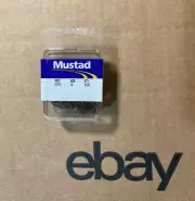 2 OF Mustad Fishing Hooks Bronze Shank Style Barbed 9260 100S Sz 4 NIP