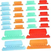 HONMEET Hanging Folder Tabs 40pcs File Folder Tabs Index Sheets Plastic Ideal for
