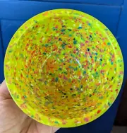 Zak Designs Chartreuse Green Confetti 5 1/2" X 2 3/4" Small Mixing Bowl Melamine
