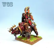 Warhammer WGS Painted Warriors of Chaos Khorne Chaos Lord on Juggarnaut WC033