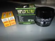 YAMAHA YZFR6 R6 YZF 2006-2016 HIFLOFILTRO OIL FILTER & 4 NGK SPARK PLUGS CR10EK