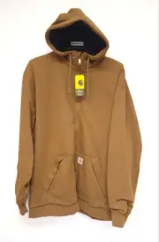 Carhartt 104078-B00 Rain Defender Thermal-Lined Full Zip Sweatshirt