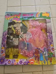 Vtg 50th Anniversary Wizard of Oz Barbie/Ken Dress up Costumes Scarecrow Glinda