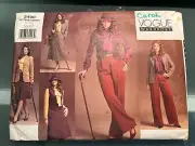 Vogue 2490 Wardrobe Pattern Size 12-16 Uncut Skirt Pants Blouse Vest Jacket UC