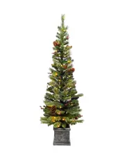 Cambridge Potted Pine 150cm 100 Lights Pre-Lit Christmas Tree