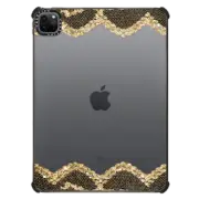 iPad Pro 11-inch (3rd/4th gen) iPad Impact Case Double Faux Gold and Black Romantic Lace