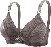 [Generic] Light Sports Bra for Women Adjustable Strap Full Coverage Up Bras Comfortable No Underwire Wireless Bras Women's Strapless Bra