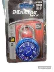 Master Lock Combination Padlock Anti Shim Blue 1530DCM - NEW