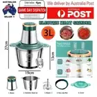 3L Electric Meat Grinder Blender Food Vegetable Processor Chopper Mincer Home Oz