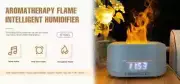Ultrasonic home smart alarm clock flame aroma diffuser bluetooth speaker