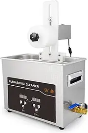 [DEFGHIJ] Tool 6L Vinyl Record Ultrasonic Cleaner 180W Power Adjustable Portable Sonic Cavitation Machine with Digital Timer and Liftable Bracket for Vinyl Record Jewelry Watch Retainer Glasses Denture