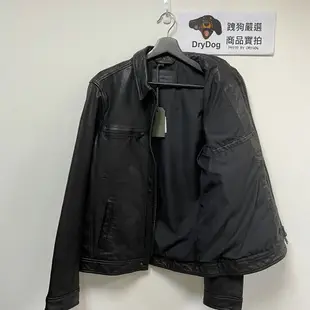 跩狗嚴選 Allsaints Lark 經典款 男款 真皮 山羊皮 騎士皮衣 外套 夾克 黑色 翻領 極簡