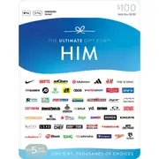 The Ultimate Gift for Him $100 Gift Card