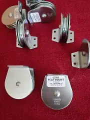 PULLEYS, FLAT MOUNT WIRE CABLE