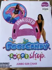 Poolcandy Sweet Shop Pink Bubble Gumpar Pink (3-2) Inflatable sun chair
