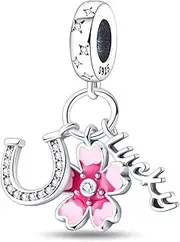[Hapour] 925 Sterling Silver Charms Fit for Charm Bracelets Pendant Bead, Bracelet & Necklace Jewelry Bead Gifts for Women Girl