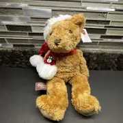 Herrington Stuffed Teddy Bear Cheesecake Factory 14" Plush Christmas