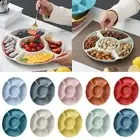 Comfortable Grip Fruit Plate Snack Organizer Capacity 5-compartment Candy