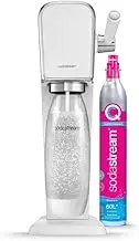 Sodastream - Art White Sparkling Drink Maker | Quick Connect CO2 | Eco-Friendly Reusable Bottle | Stylish Kitchen Appliance