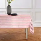 Solino Home 100% Pure Stripe Linen Tablecloth for Spring & Easter | Madison