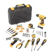 146 Piece Drill Set with 8V Cordless Drill Home Repair Tool Kit Portable Case